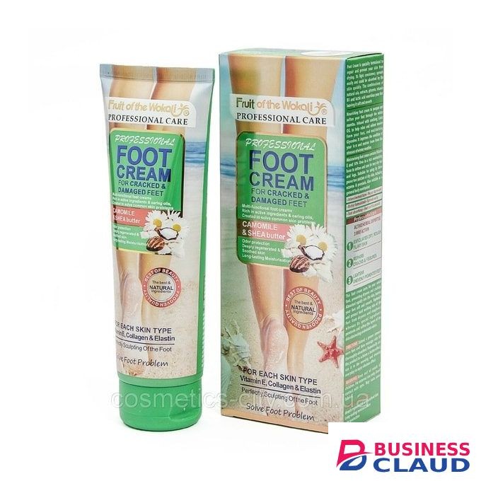 Fruit Of The Wokali Foot Cream With Shea Butter For Cracked & Damaged Feet, 130ml