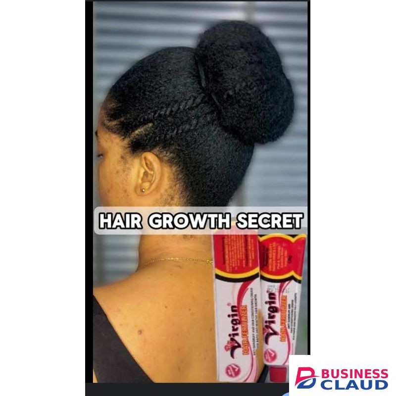 VIRGIN Hair Fertilizer Original Fast Hair Growth & Anti-Dandruff Cream – Strengthening Scalp Treatment for Hair Breakage, Itchy Scalp, Dryness & Thinning Hair – Herbal Repair Cream for Natural & Relaxed Hair – 125g