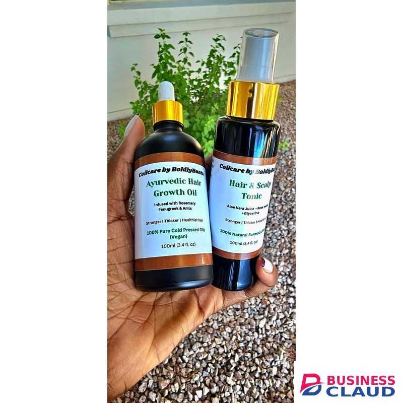 Naturals Hair Growth Oil + Hair & Scalp Healing Tonic (2in1 Hair Growth Duo)