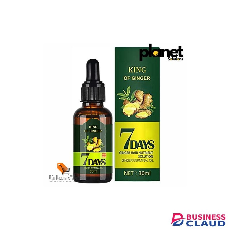 King Ginger Oil for Hair Growth - Biotin Hair Growth Serum, 100% Pure Natural Ginger Essential Oil - Promotes Stronger, Thicker, Longer Hair in Women & Men - 3.15 Fl Oz / 30ml