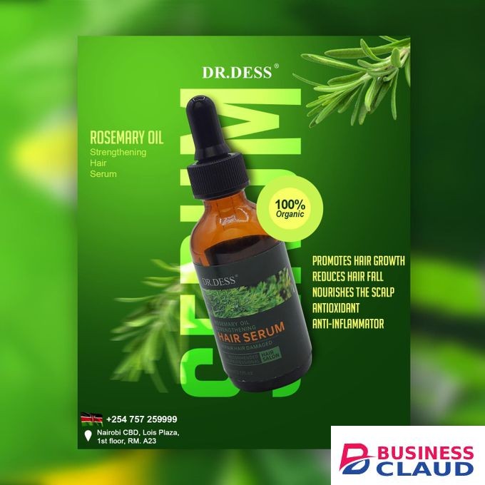 Rosemary Oil Strengthening Hair Serum. 30ML