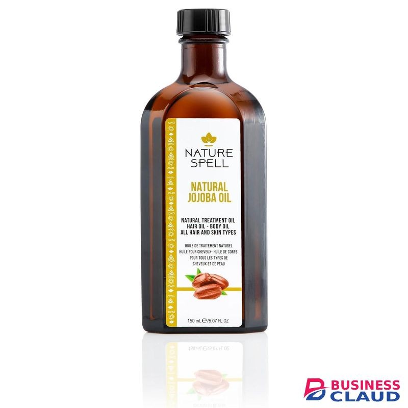 Nature Spell Jojoba Oil for Hair & Skin, Designed for All Hair Types, Targets Hair Loss & Treats Acne Scarring