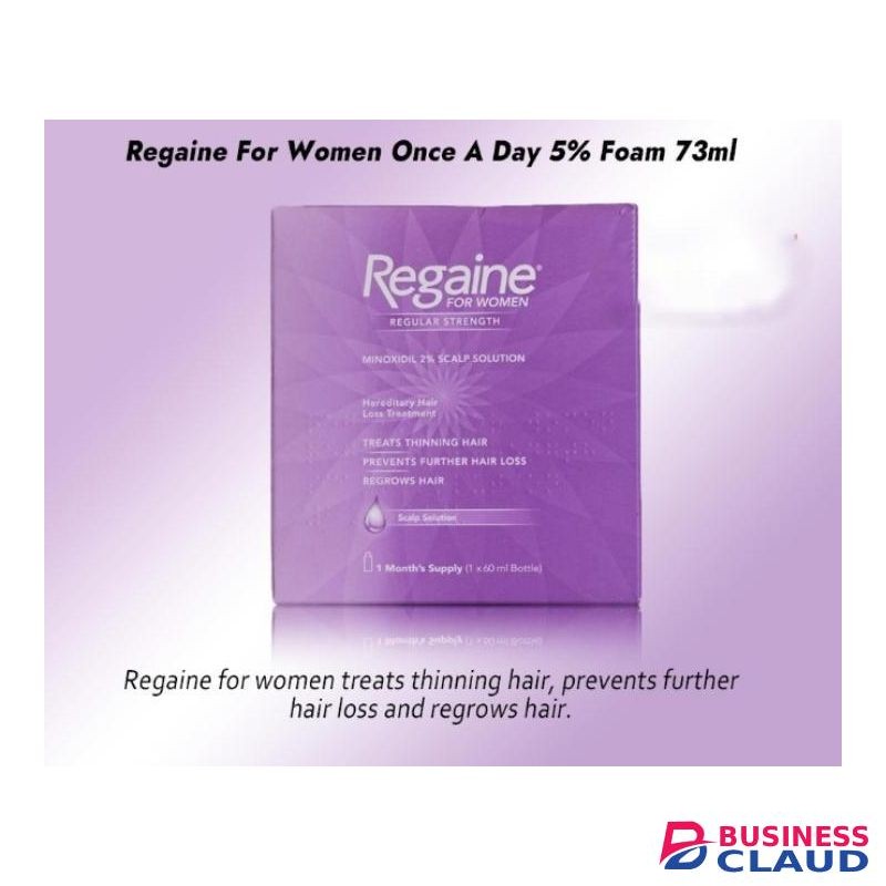 Regaine For Women Regular Strength once a day 2 % scalp solution 60 mls
