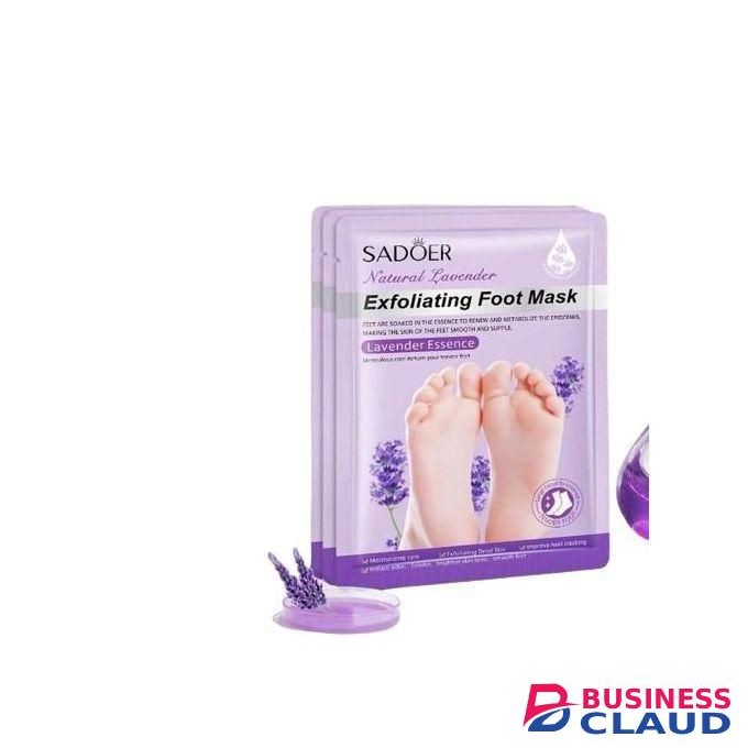 SADOER Premium Foot Soften Mask,Lavender Exfoliating Foot Masks,Soft Smooth Touch Natural Exfoliator for Dry Dead Skin, Callus Remover Repair Rough Heels for Women Mom and Men Baby Soft