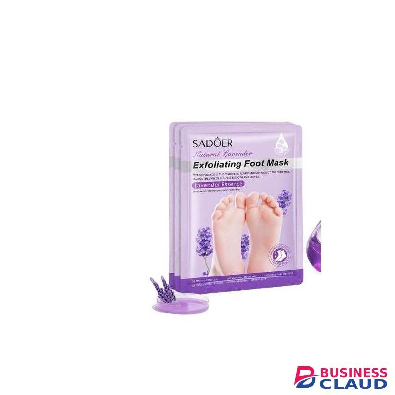 SADOER OFFER Foot Soften Mask,Lavender Exfoliating Foot Masks,Soft Smooth Touch Natural Exfoliator for Dry Dead Skin, Callus Remover Repair Rough Heels for Women Mom and Men Baby Soft