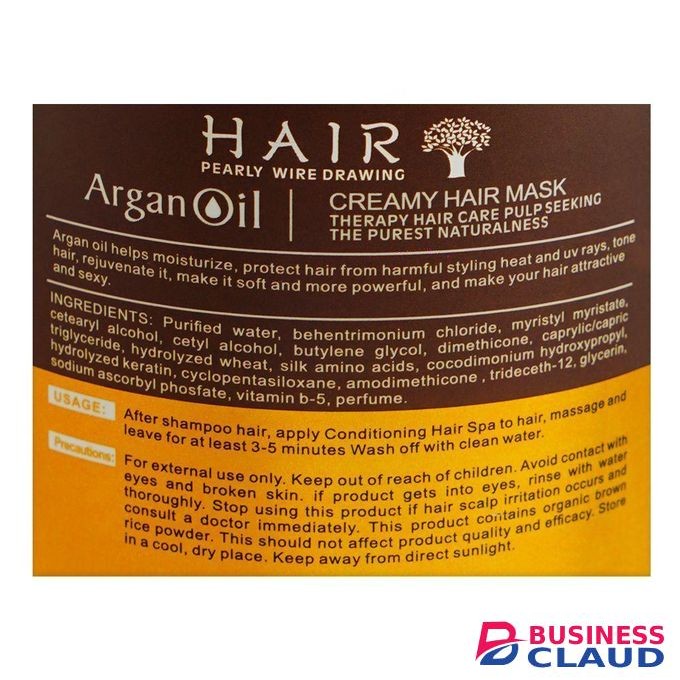 Arga Oil Hair Pearly Wire Drawing Anti-Hair Fall & Renewal Creamy Hair Mask, 500ml
