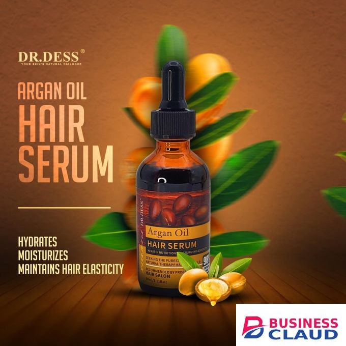 Argan Oil Hair Serum 30ml Suitable for all hair types.Leaves hair soft, manageable, and healthy-looking.