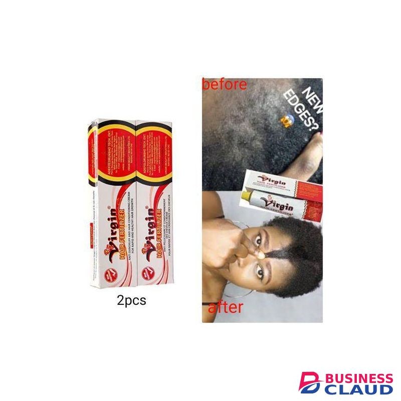 VIRGIN 2 Pcs Hair Fertilizer Fast Anti Dandruff & Growth Cream PLUS FREE GIFT