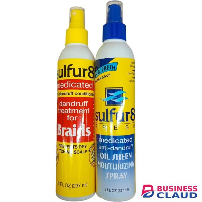 Sulfur8 Sulphur8 Medicated Anti Dandruff Conditioner + Moisturizing Oil Sheen Sprày Anti Dandruff Itching Dry Scalp With Salicylic Acid Sulfur 8 As Prima Donna