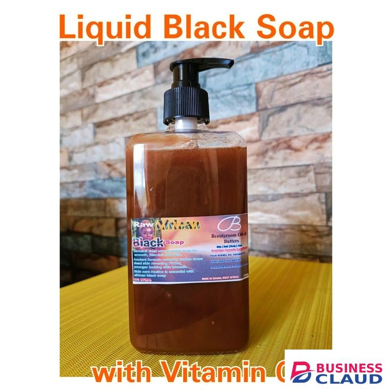 AFRICAN BLACK SOAP with VITAMIN C - 500mls