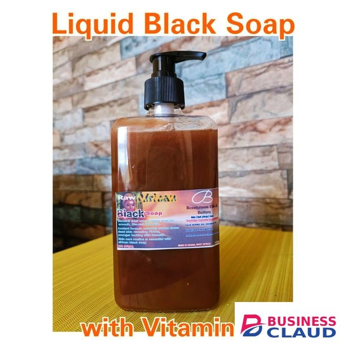 AFRICAN BLACK SOAP with VITAMIN C - 500mls