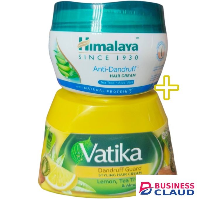 Himalaya Anti-Dandruff Hair Cream + Vatika Dandruff Guard Styling Cream