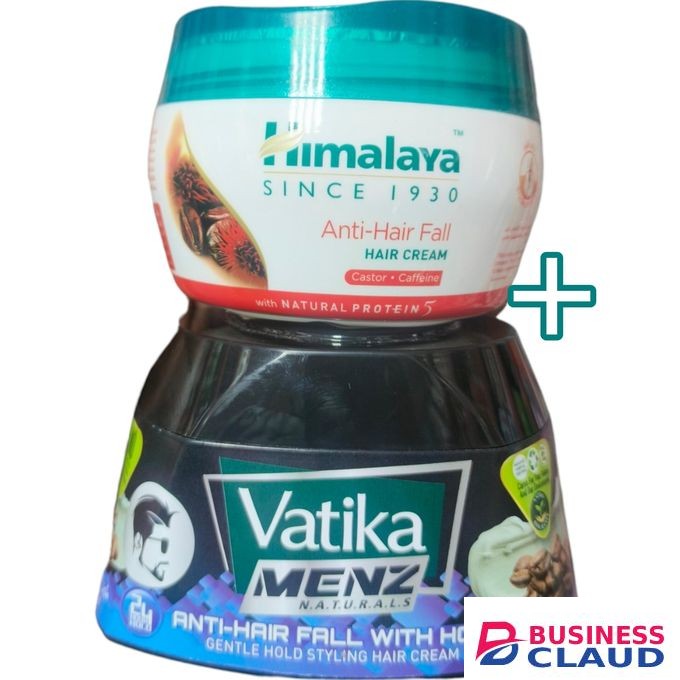 Himalaya Anti-hair Fall Hair Cream +Vatika Men Anti-hair Fall Withhold Styling Cream