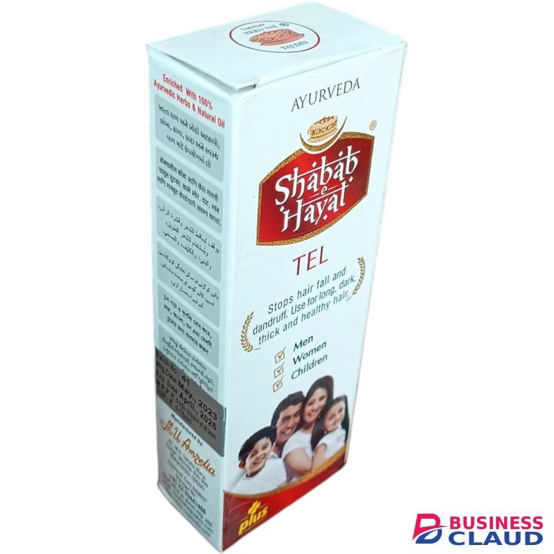 AYURVEDA Shabab Hayat Tel STOPS HAIR FALL & DANDRUFF For Long Dark Thick Healthy Hair MEN WOMEN CHILDREN jm