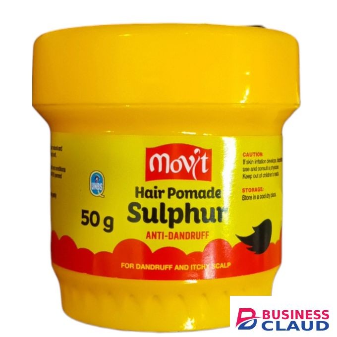 Movit Hair Pomade Sulphur ANTI-DANDRUFF & ITCHY SCALP NATURAL & TREATED jm
