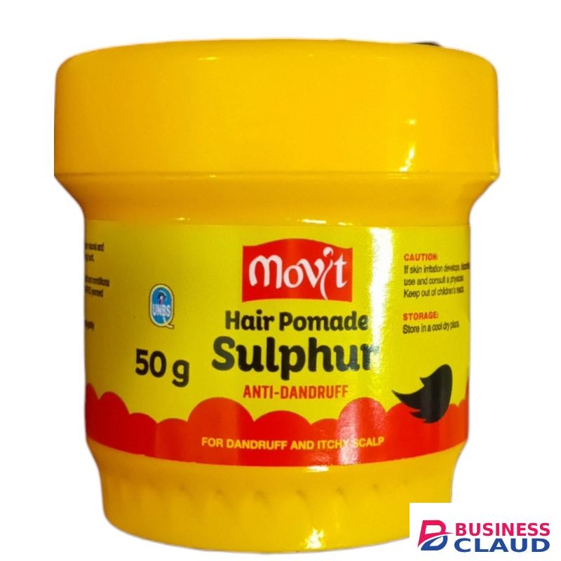 Movit Hair Pomade Sulphur ANTI-DANDRUFF & ITCHY SCALP NATURAL & TREATED jm