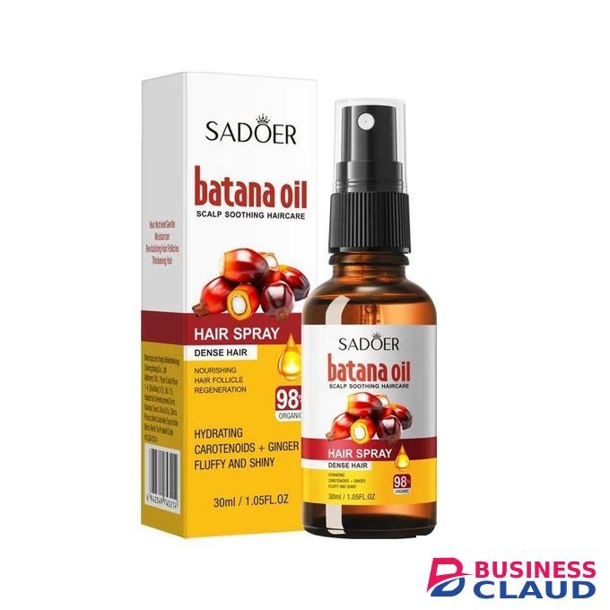 SADOER Batana Oil Hair Spray Dense HAir Regeneneration HAir Growth Nourishing Hair Follicle Hair Straightening Strengthening Oil Travel Soft Natural Hair Strengthening Oil Beauty Products With Ginger
