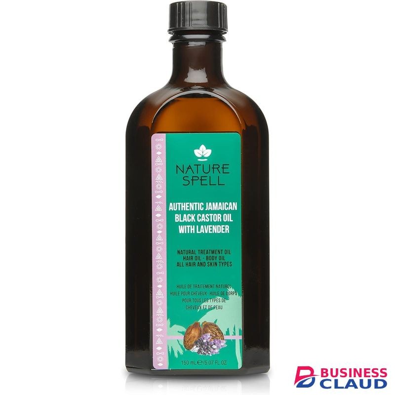 Nature spell Authentic Jamaican Black Castor Oil with Lavender for Hair & Body Strengthen Hair Roots - Treat Dry and Damaged Hair