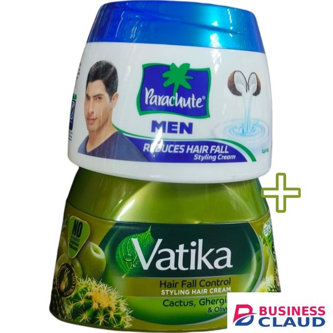 Parachute Men Reduce Hair Fall Styling cream + Vatika Hair Fall Control Stylish Cream