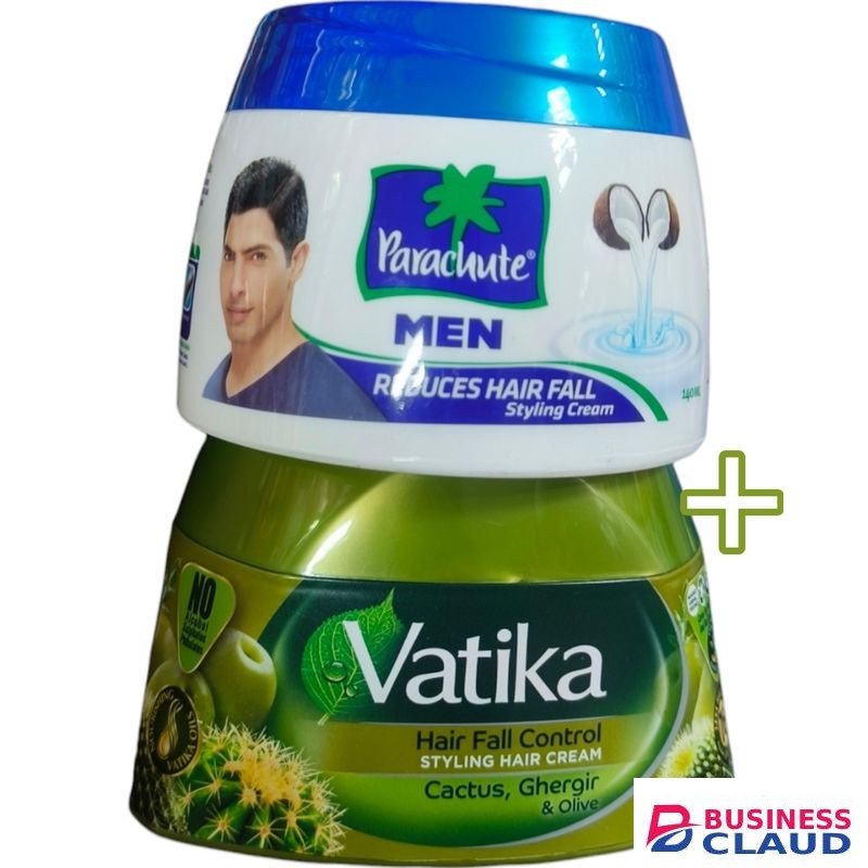 Parachute Men Reduce Hair Fall Styling cream + Vatika Hair Fall Control Stylish Cream