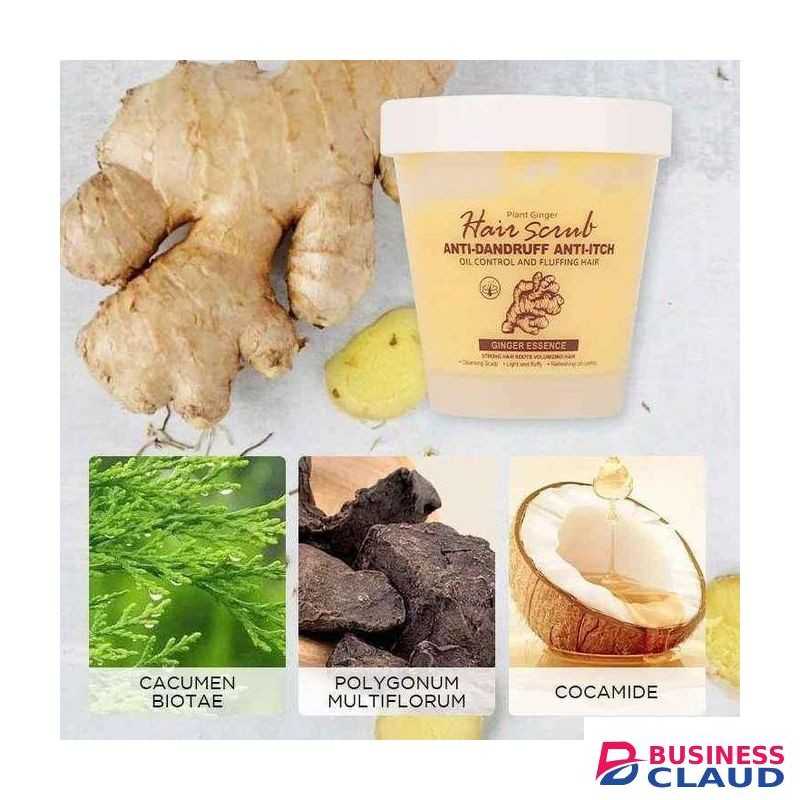 SADOER Deep Cleaning Anti-dandruff Hair Smoothing Exfoliating Oil Control Scalp Nourish Ginger Extract Scrub Shampoo
