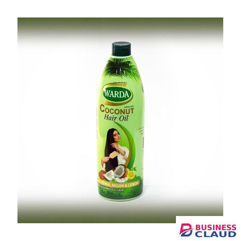 Warda Coconut enriched hair oil with Henna,Argan&lemon for extra control on Hair fall &dandruff