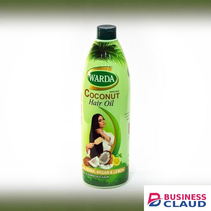 Warda Coconut enriched hair oil with Henna,Argan&lemon for extra control on Hair fall &dandruff