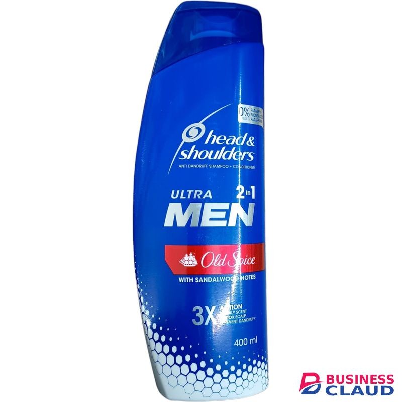 Head & Shoulders Old Spice ULTRA MEN ANTI-DANDRUFF SHAMPOO + CONDITIONER Wit Sandalwood Notes DETOX SCALP & REDUCE ITCH cf