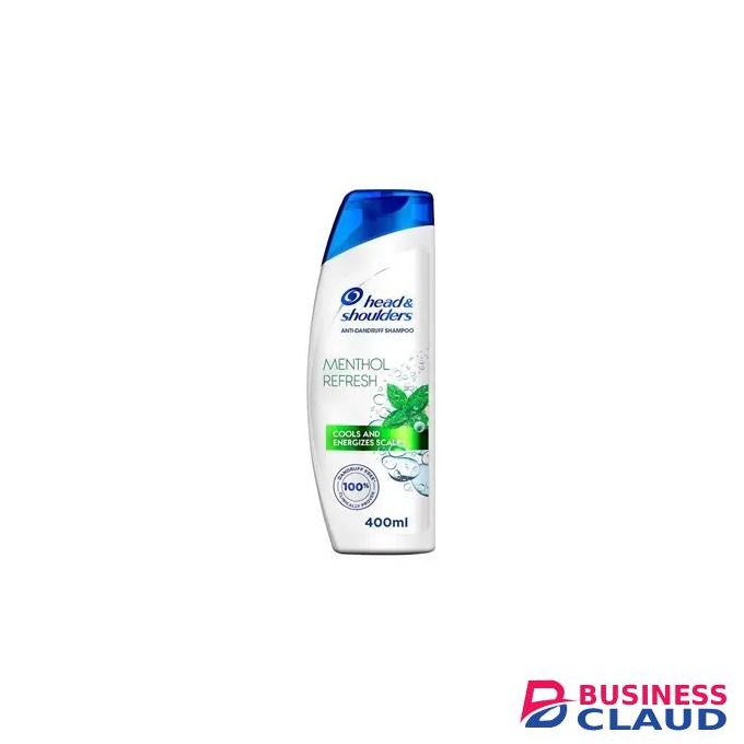 Head & Shoulders Menthol Fresh Anti-Dandruff Shampoo 400ml - For All Hair Types.