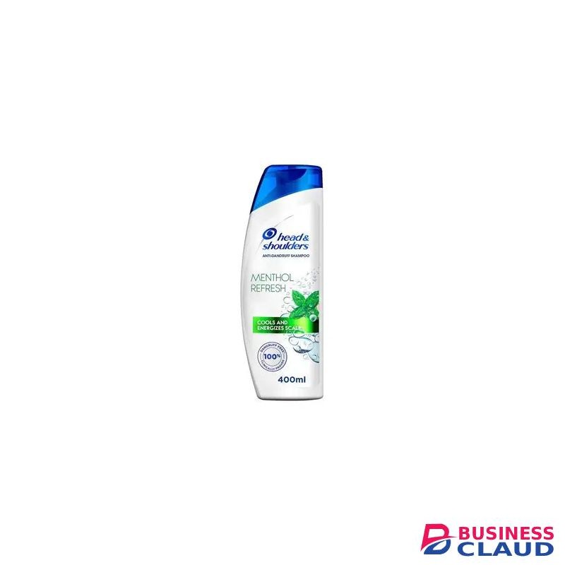 Head & Shoulders Menthol Fresh Anti-Dandruff Shampoo 400ml - For All Hair Types.