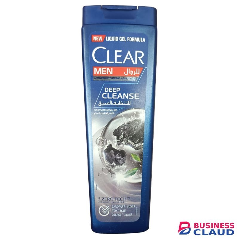 Clear Men ANTI-DANDRUFF SHAMPOO Deep Cleanses With Activated Charcoal & Mint nk