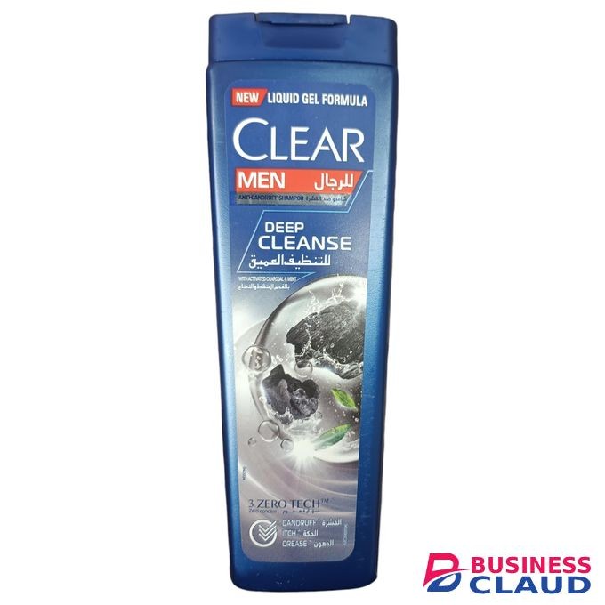 Clear Men ANTI-DANDRUFF SHAMPOO Deep Cleanses With Activated Charcoal & Mint nk