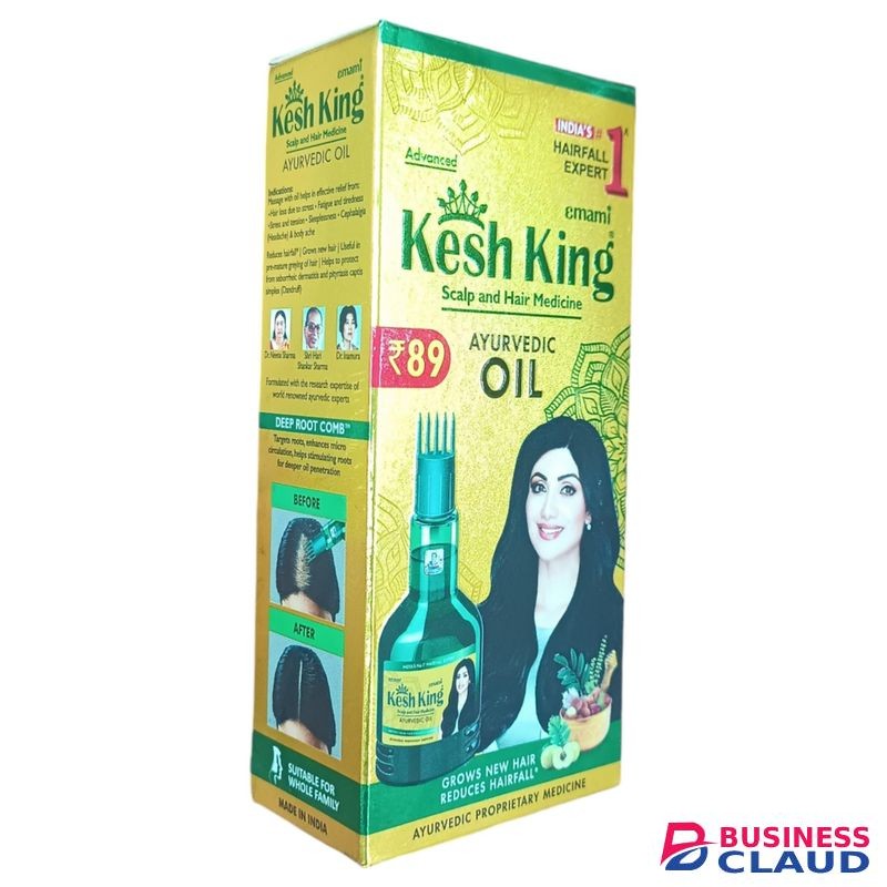 Kesh King AYURVEDIC OIL Advanced HairFall Expert, Scalp & Hair Medicine, Grows New Hair nk