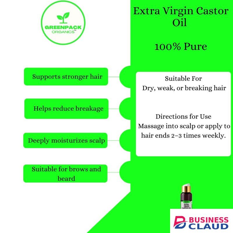 Extra Virgin Castor Oil - Thickening & Strengthening Oil