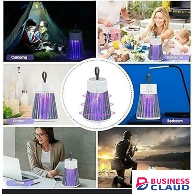 Electric Shock Mosquito Killing Lamp with Silent Light Wave Technology, Safe Indoor Insect Trap for Bedroom Living Room and Office, Energy Efficient and Chemical Free Pest Control Solution