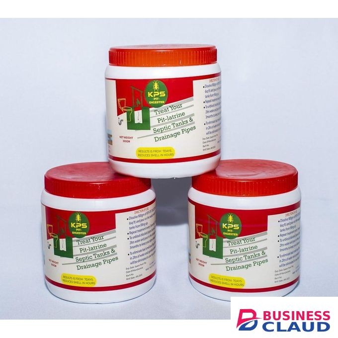 Kps Pit and Septic Digester-treatment for pit latrines, septic tanks and blocked drainage pipes.