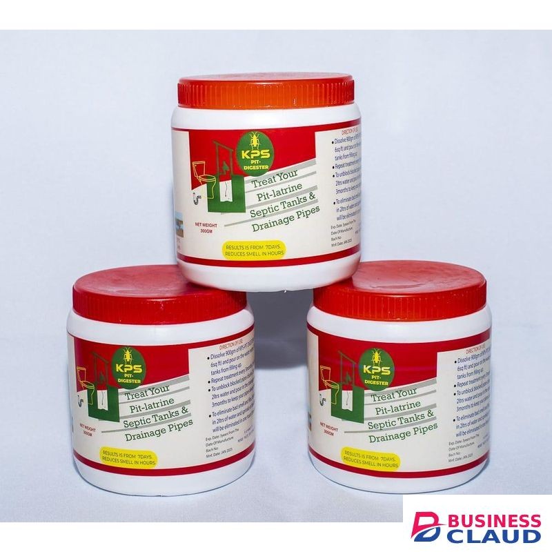 Kps Pit and Septic Digester-treatment for pit latrines, septic tanks and blocked drainage pipes.