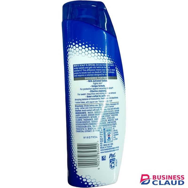 Head & Shoulders Ultra Men DEEP CLEAN Anti-Dandruff Shampoo + Conditioner WITH ACTIVATED CARBON Itching Detox cf