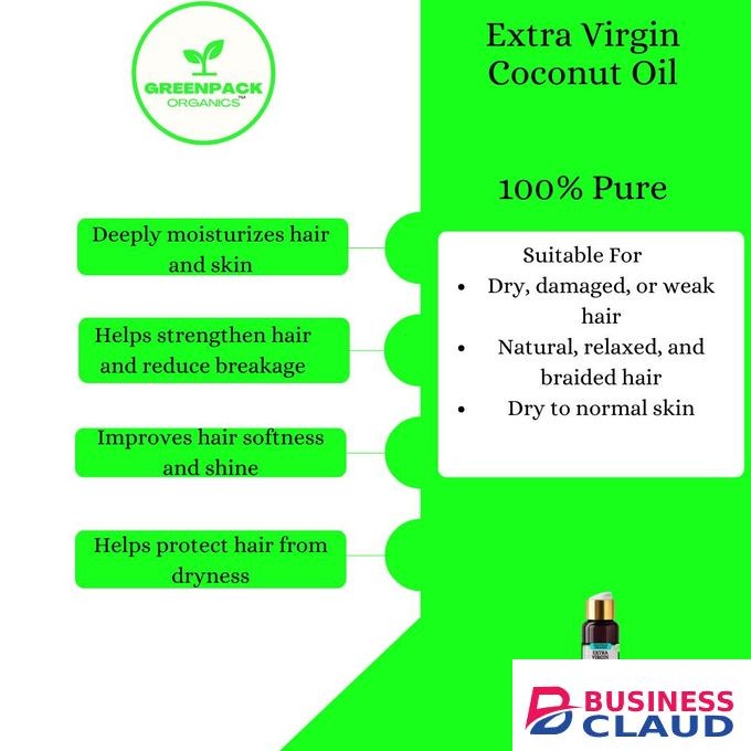 Extra Virgin Coconut Oil - Deep Moisture & Hair Strength Oil