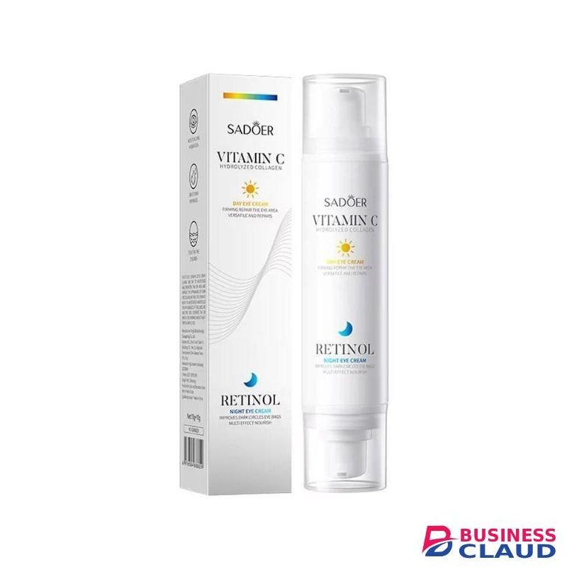 SADOER Vitamin C Day Eye Cream 10g & Retinol Night Eye Cream 10g