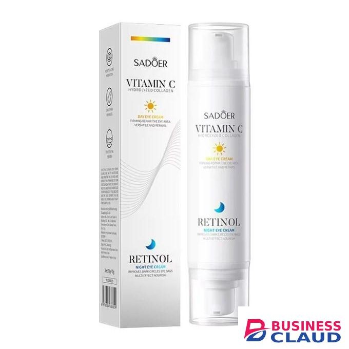 SADOER Vitamin C Day Eye Cream 10g & Retinol Night Eye Cream 10g