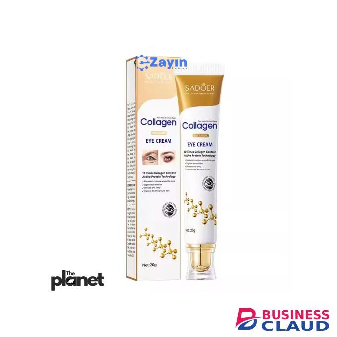 SADOER Collagen Cream Anti-Aging Eye Treatment – 20g. Anti-Wrinkle Eye Gel . Eye Bag & Dark Circle Remover . Moisturizing Collagen Eye Treatment . Anti-Puffiness Eye Firming Cream