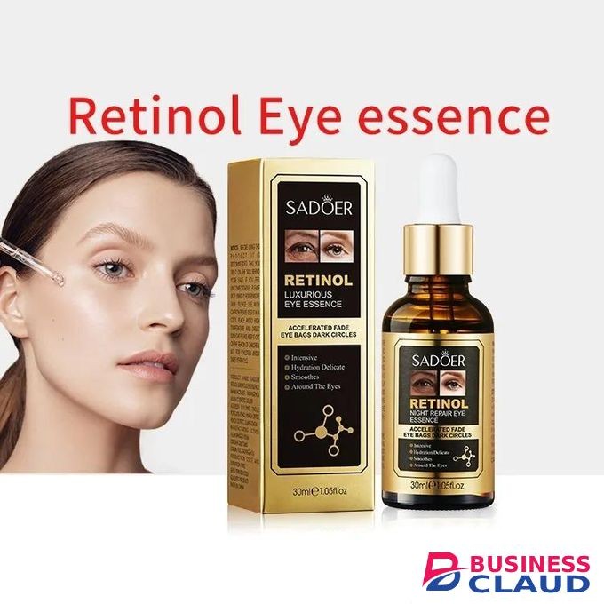 SADOER Retinol Eye Serum Dark Circles,Puffiness Remover Retinol Serum Firming Brightening Anti-wrinkles Serum