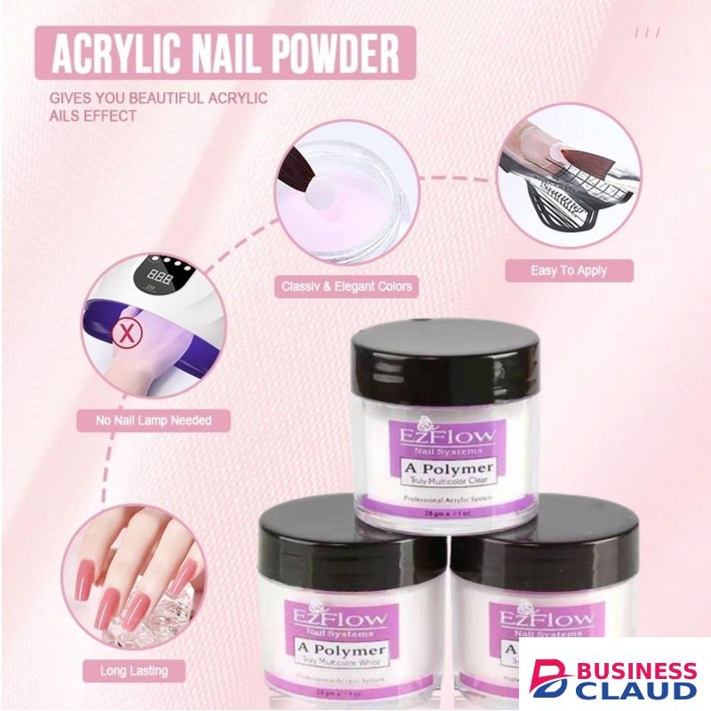 EzFlow A Polymer acrylic nail powder