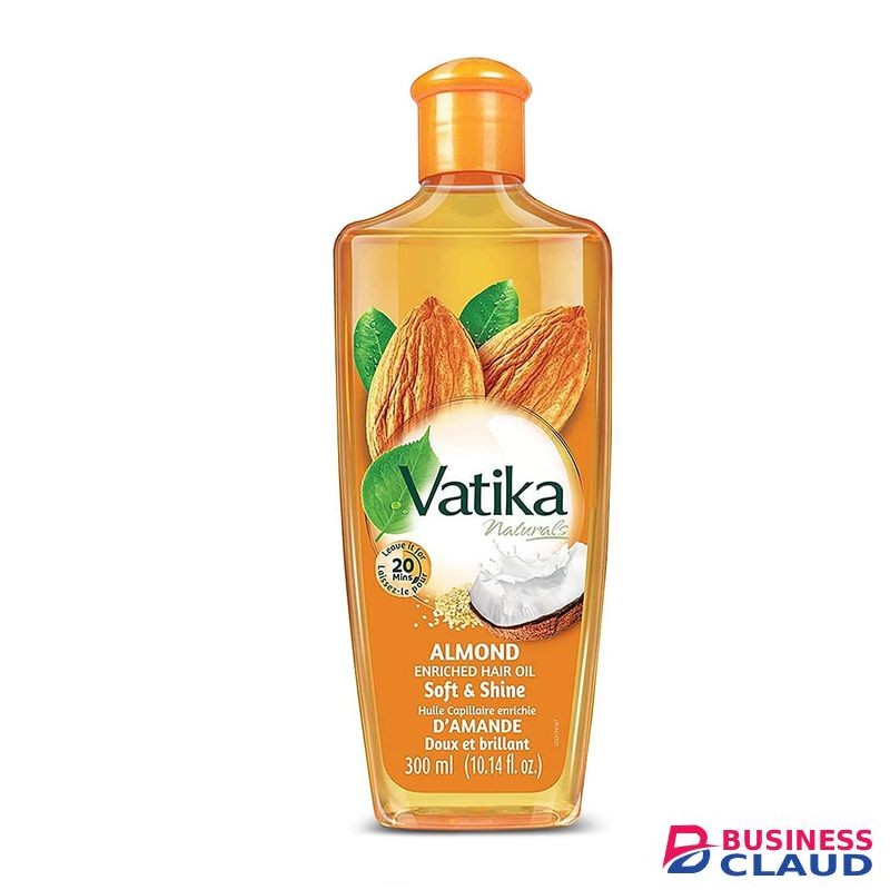Vatika Natural Moisturizing, Strengthening Serum for Healthy Scalp, Nourishing Hair Oil for Soft, Manageable, Smooth & Silky Hair From Root to Tip (Almond