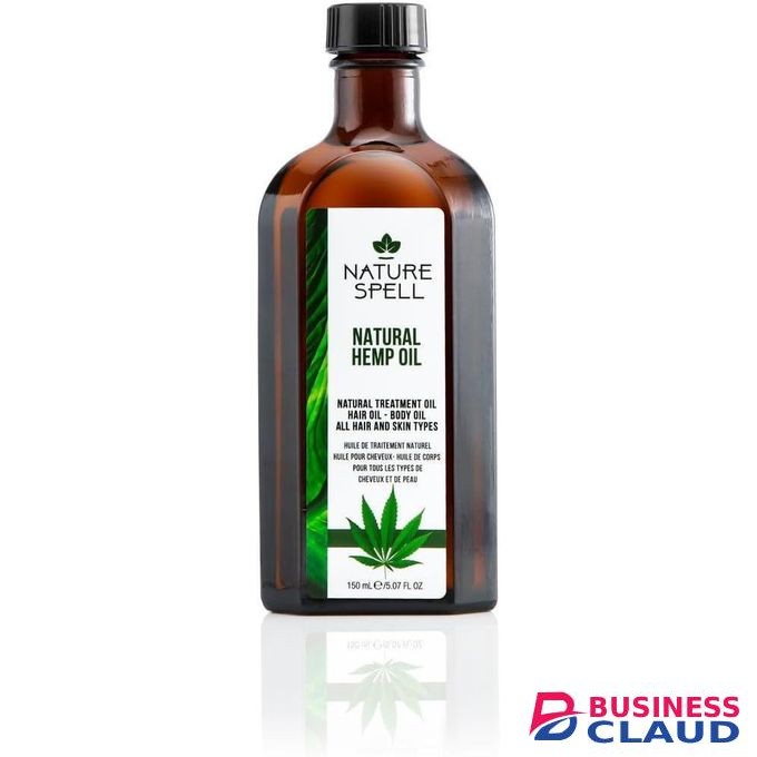 Nature Spell Hemp Oil for Hair & Skin Strengthen Hair on Cellular Level - Skincare Oil to Provide Intense Hydration