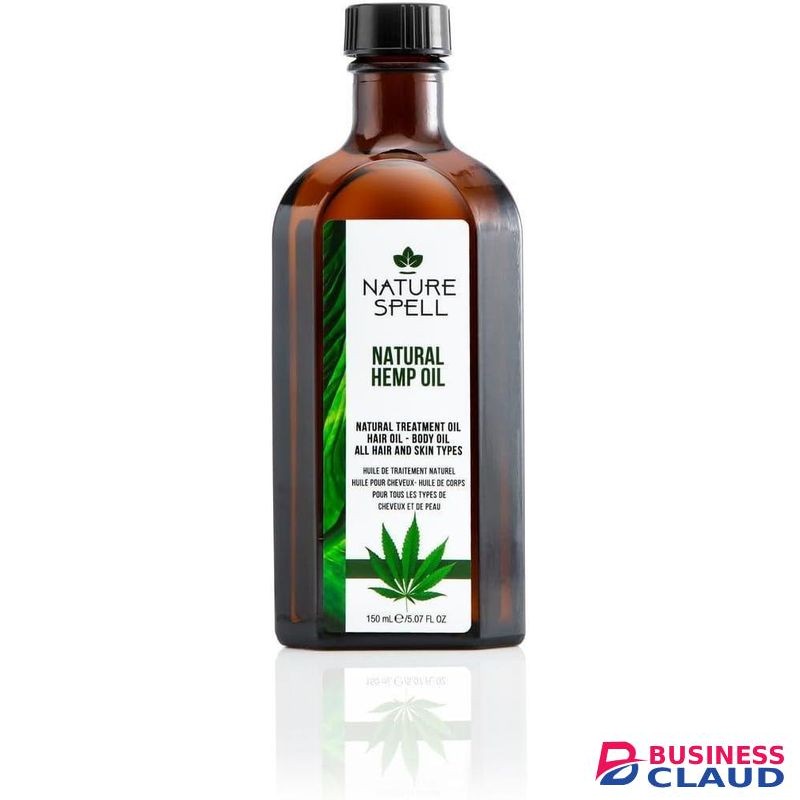 Nature Spell Hemp Oil for Hair & Skin Strengthen Hair on Cellular Level - Skincare Oil to Provide Intense Hydration