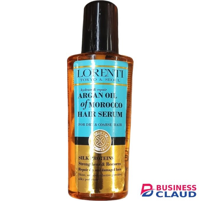 Lorenti Hydrate & Repair ARGAN OIL OF MOROCCO HAIR SERUM For Dry & Coarse Hair SILK PROTEINS Strengthens & Restores jm