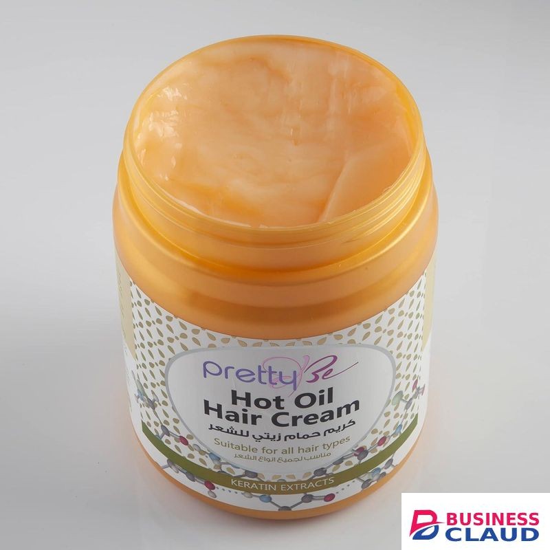 Pretty Be Hot Oil Hair Cream with Keratin Extracts, Softens & Strengthens, Smoothens, Makes Hair Silky, Shinny, Hair Regrowth, Prevents Breaks and Split Ends-Suitable for All Hair Types-1000ml.