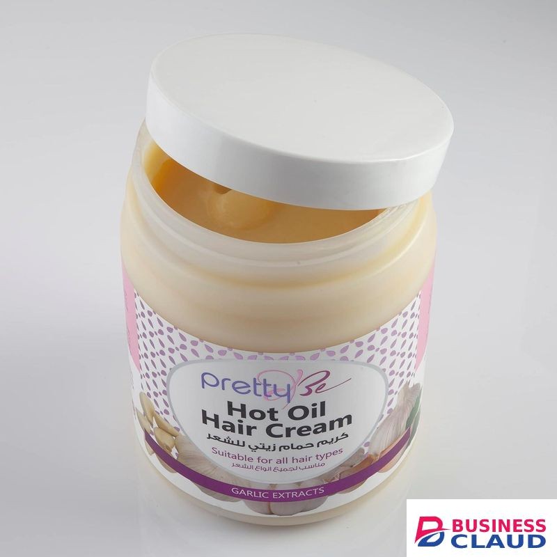 Pretty Be Hot Oil Hair Cream Garlic Extracts, Softens & Strengthens, Smoothens, Makes Hair Silky, Shinny, Hair Regrowth, Prevents Breaks and Split Ends-Suitable for All Hair Types-1000ml.